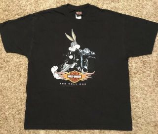 2008 Harley Davidson Frederick Colorado T - Shirt Bugs Bunny Sz Xl