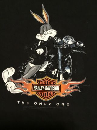 2008 Harley Davidson Frederick Colorado T - Shirt Bugs Bunny Sz XL 2
