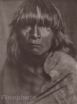 C.  1900/72 Photogravure Native American Indian Hopi Male Art Edward Curtis 11x14