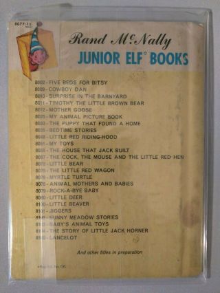 Vintage 1961 LITTLE FOX - Rand McNally Junior Elf Book 8077 Hardcover 2