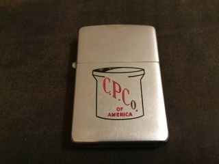 Vintage Zippo Lighter C.  P Co Of America 2517191 Patent 1950 