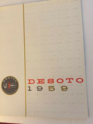 Vintage 1959 Desoto Auto Brochure