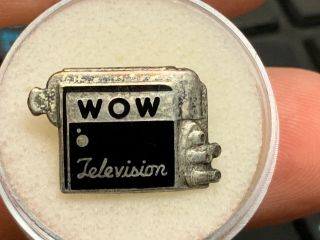 Vintage “wow” Television Sterling Silver Very Old And Rare Service Award Pin.