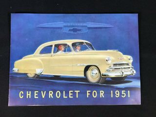 Vtg 1951 Chevrolet Chevy Car Dealer Sales Brochure