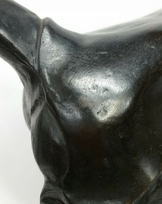 Lg Heavy Antique Silvio Tofanari Art Deco Bronze Baboon Animal Sculpture Statue 3
