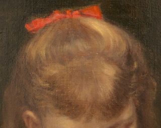 Fine Antique 19th Century Portrait Oil On Canvas Painting STEVENS 3