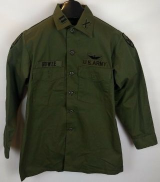 Us Army Issued Mens Outfit L/s Shirt 16.  5x32 Slacks 34x29 W/ Insignia Vtg 70 