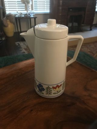 Vintage Karin Espresso Pot Ceramic Pot Made In Italy
