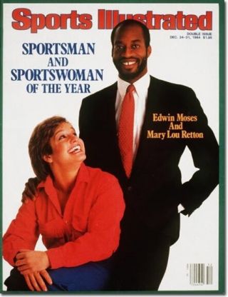 December 24,  1984 Edwin Moses And Mary Lou Retton Soy Sports Illustrated B