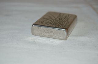 Zippo Lighter.  Silver Plated 