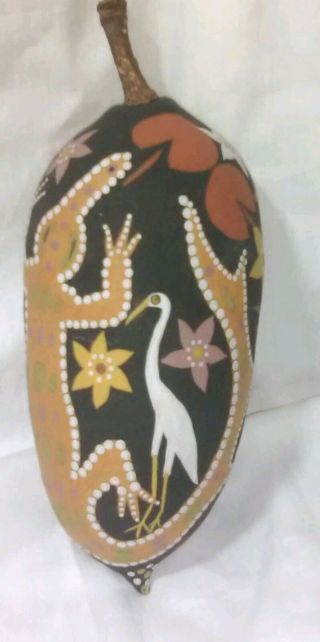 Vintage Hand Painted Boab Nut Aboriginal,  Indigenous,  Tribal Art