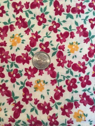 True Vintage Open Feedsack Mini Floral Feed Bag Quilting Sewing Fabric 36” X 42”