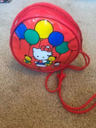 Sanrio Hello Kitty Extremely Rare Vintage 1990 Red Purse Cute Item