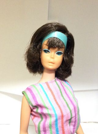 Vintage Barbie Low Color Midnight Sidepart American Girl 1 Day