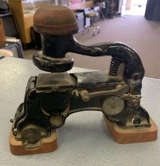 Vintage Model A Hill’s Centennial Dater Date Stamper Ink Stamping Machine