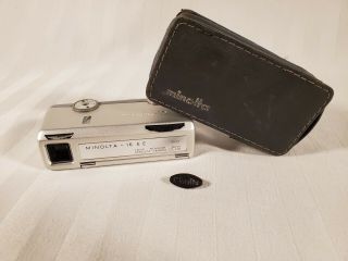 Minolta 16 Ee E - E Vintage Pocket Compact Mini Film Camera Spy With Case
