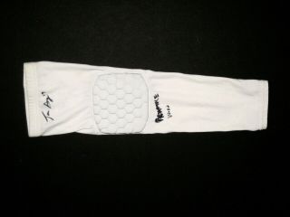 Tanner Gentry Chicago Bears Practice Worn & Signed White Mcdavid Arm Sleeve