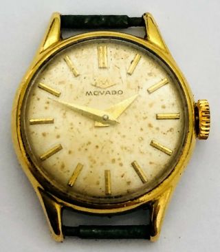 Vintage Movado 17 Jewels Gold Plated Swiss Made Mechanical Women 