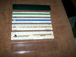 4 Vintage 6 Inch Architect Engineer Scale Rulers K&e 1399w Alvin 310a Woodrow