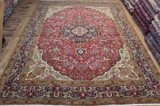 Antique Persian Tabriz Carpet Handmade Wool With Colour 400 X 300 Cm