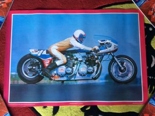 Vintage Twin Engine Kawasaki Aa - Drag Bike Poster In