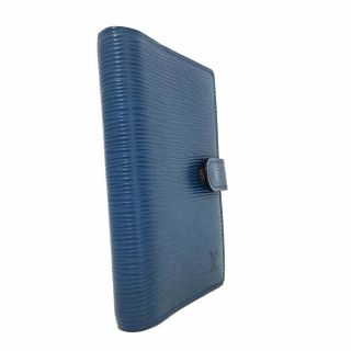 Authentic Louis Vuitton Epi Agenda PM Blue Leather Notebook Cover /x81 2
