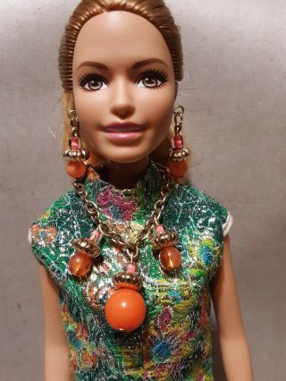 Vintage Barbie Clone Jumpsuit With Jewelry And Shoes 2