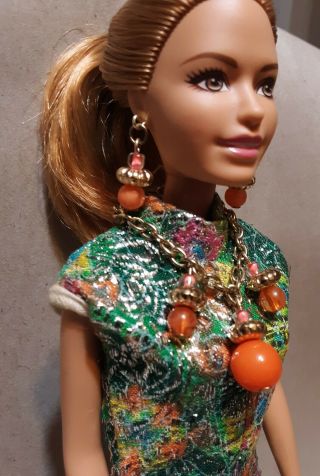 Vintage Barbie Clone Jumpsuit With Jewelry And Shoes 3