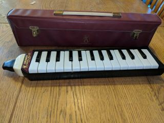 Vintage German Hohner Melodica Piano 27 With Case