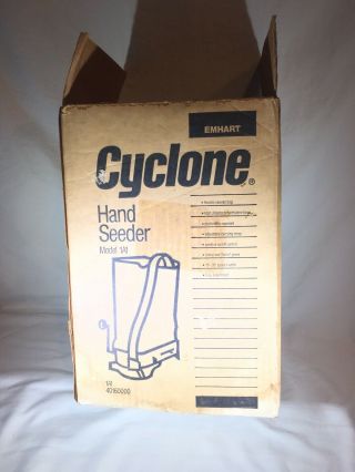 Vintage Cyclone Seeder Co Hand Crank Seed Sower Spreader W/ Strap Model 1a1