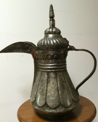 Big Rare 47,  5 Cm Antique Dallah Islamic Art Coffee Pot Bedouin 3.  180 Grams