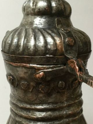 Big RARE 47,  5 cm Antique Dallah islamic art Coffee Pot Bedouin 3.  180 grams 3