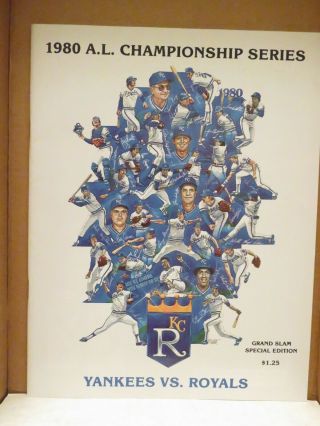 Kansas City Royals 1980 American League Championship Series Program (yankees)
