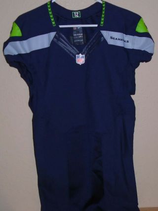 Seattle Seahawks Official Team Issue Game Jersey Nike 2015 Size 38 Blank