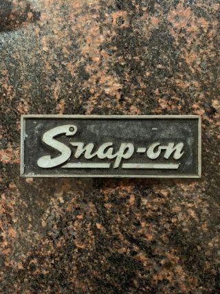 Vintage Snap On Tool Box Emblem Logo