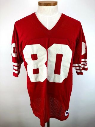 Vtg 80 Jerry Rice Champion Jersey San Francisco 49ers Made In Usa Size 48