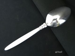VERY RARE Georg Jensen Cactus Sterling silver Chop Serving Spoon 12 1/4 