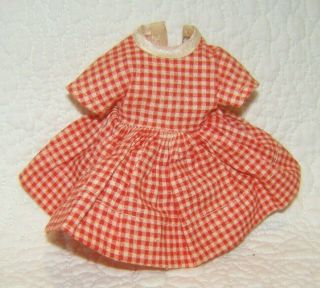 Betsy Mccall: Vintage Red Check Dress For 8 " Betsy