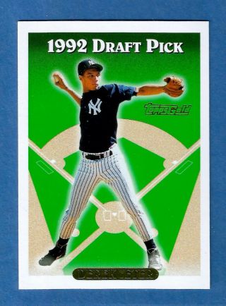 1993 Topps Gold Derek Jeter Rookie Gem Quality York Yankees Centered