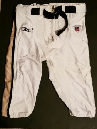 Reebox Los Angels St Louis Rams Nfl Game Team Issued Home Wht Pants Size 40