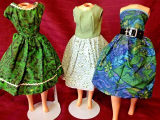 Vintage Colorful Clone Dresses To Fit Tammy