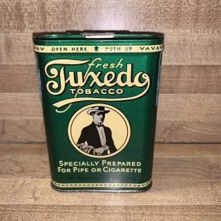 Vintage Fresh Tuxedo Tobacco Tin Can
