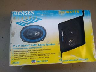 Vintage Jensen Model Jtx3269 Triaxial 6x9 3 - Way Car Stereo Speakers 160 Watts