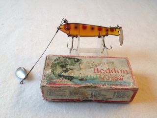 Vintage Old Heddon Dowagiac Spook Fishing Lure Glass Eyes