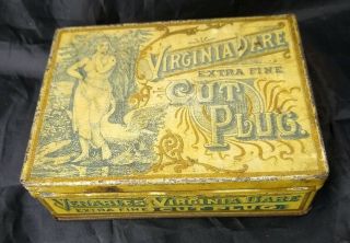 Virginia Dare Extra Fine Cut Plug Tobacco Tin - 4 Oz -