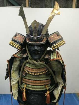 The Kabuto and Armor Full Set Japanese Traditional By SAMURAI,  Edo Era,  Rare 3