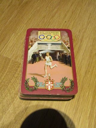 Vintage 1948 London Olympics Deck Of Cards