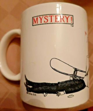 Vintage Edward Gorey Murder Mystery Coffee Mug Pbs