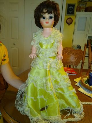 Vintage Pm Sales Inc 1966 Mod Dramatic Eyes 24 " Doll Is In