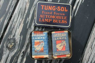 Vintage Auto Nos Spare Bulb Kit Box Hot Rod Light Lamp